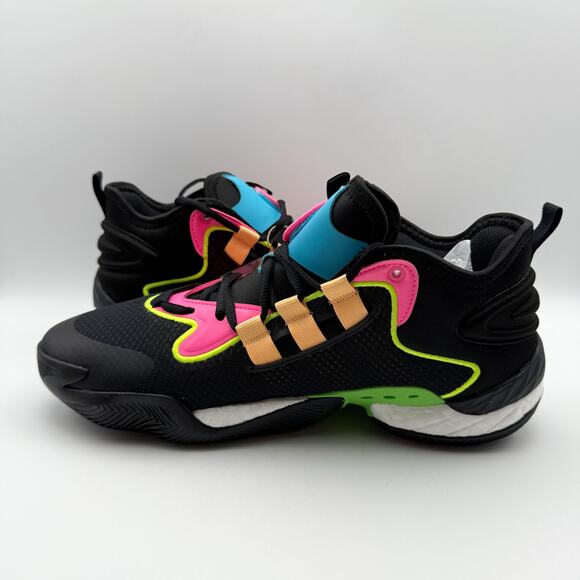 Adidas BYW Select Basketball Shoes Mens 10 Womens 11 Black Orange Athletic NIB - Picture 8 of 13